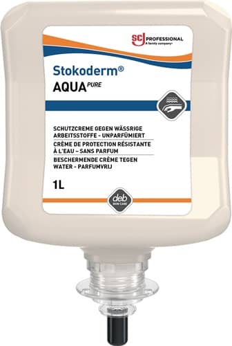SC JOHNSON PROFESSIONAL Hautschutzcreme Stokoderm® Aqua PURE 1l unparfümiert weiß Kartusche