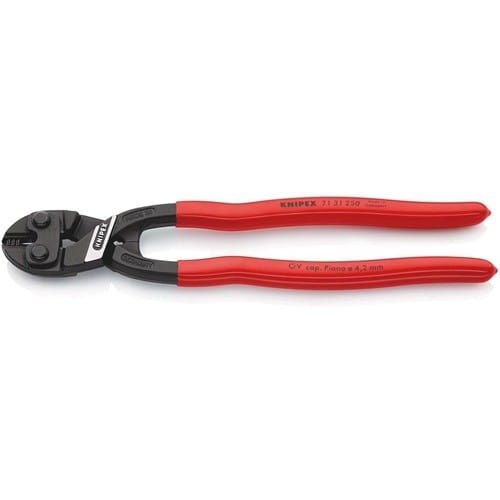 KNIPEX Kompaktbolzenschneider CoBolt® L.250mm Ku.-Überzug ger.4,2mm m.Aussparung