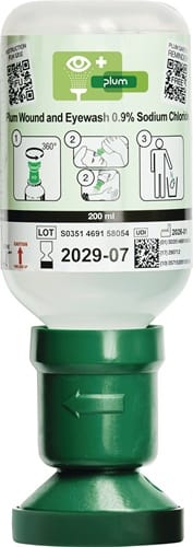 PLUM Augenspülflasche 200ml 3 J.(ungeöffnete Flasche) DIN EN15154-4 PLUM