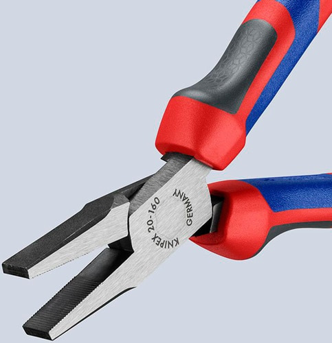 KNIPEX Flachzange Gesamt-L.160mm Kopf pol.schwarz atram.Comfort-Griff KNIPEX