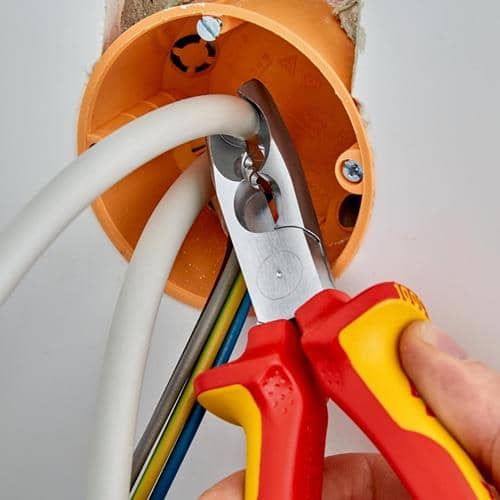 KNIPEX Abmantelungszange L.165mm verchr.Mehrkomp.-Hüllen KNIPEX