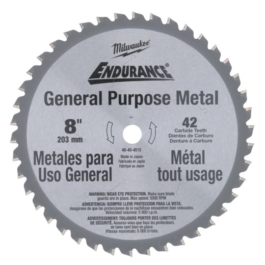 MILWAUKEE 203/15,87 mm Z42 Kreissägeblatt für Metall-Handkreissägen
