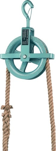 BRAUN Baurolle Seilrad-D.190mm m.Hakensicherung u.Kreuzbügel BRAUN