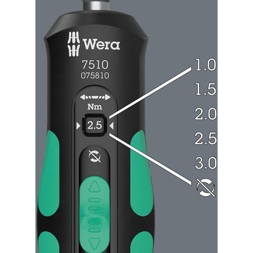 WERA Drehmomentschraubendreher 7510/14 14teilig f.HM-Wendeschneidplatten WERA