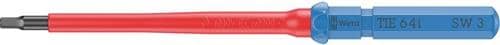 WERA Wechselklingen KK VDE 64 i TiE SW 3mm L.157mm Hex-Plus Black Point 6-kant 9mm