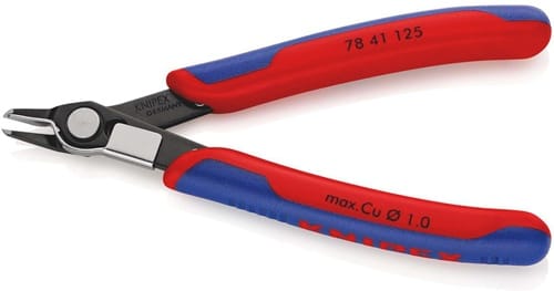 KNIPEX Elektronik-Seitenschneider Super-Knips® L.125mm Form 4 Facette nein brün.KNIPEX