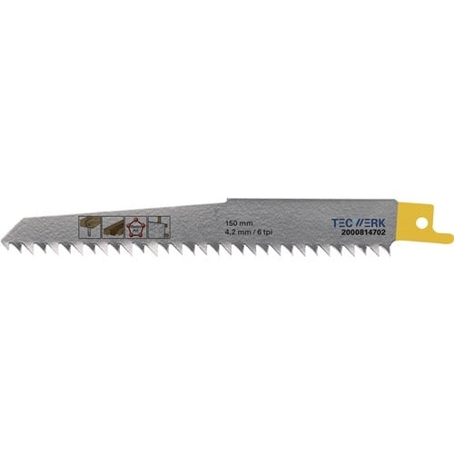 TECWERK Säbelsägeblatt L.240mm B.19mm 6,35/5mm TPI 4/5 HCS/CV 5 St./Karte TW