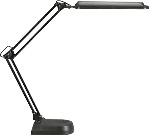 Schreibtischleuchte Metall/Ku.schwarz H.max.410mm Standfuß m.LED