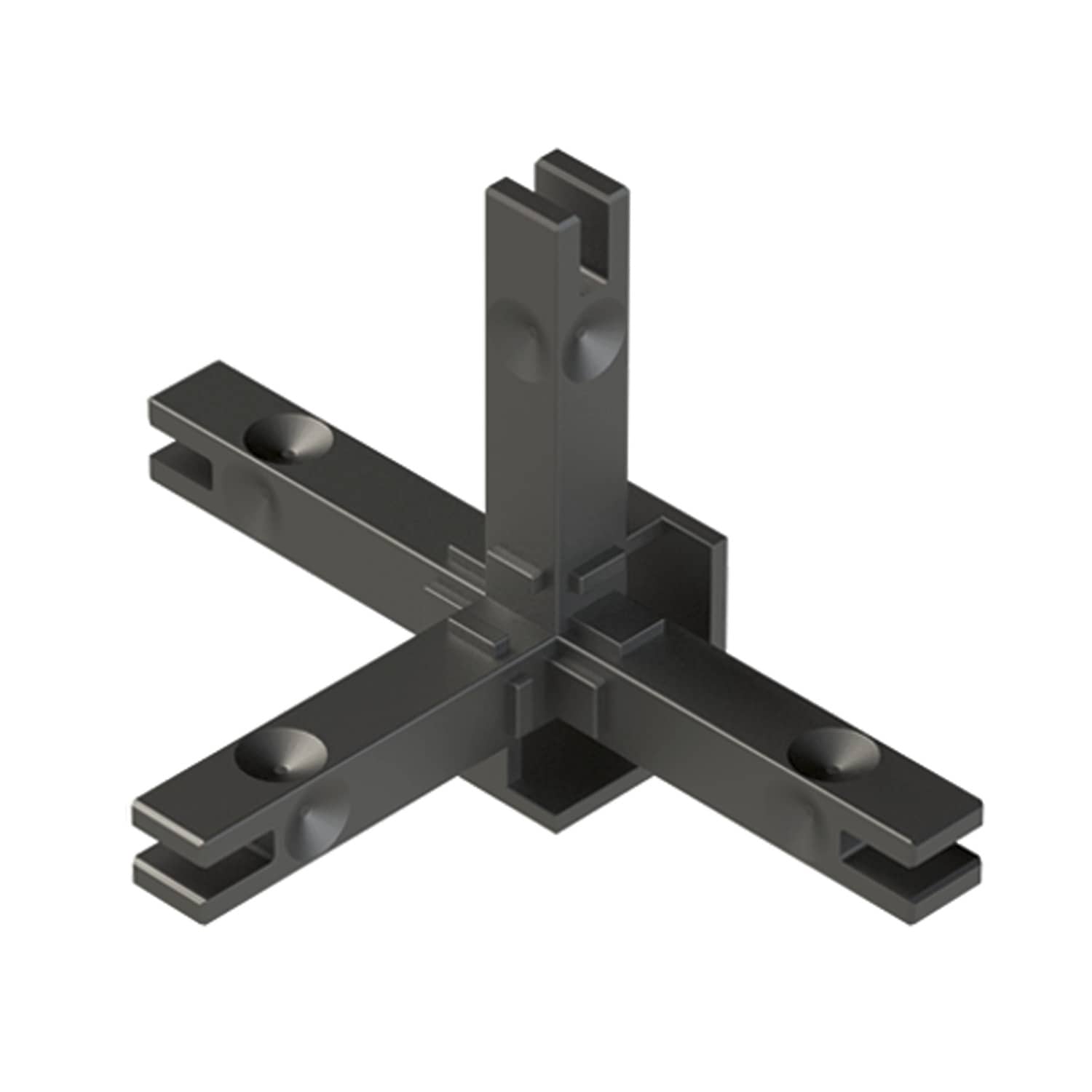 HETTICH Cadro Verbindungsknoten 4-fach LED-Verbindung Edelstahl Optik, 9298842