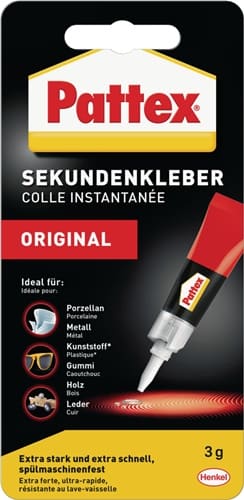 PATTEX Sekundenkleber Classic 3g farblos Tube PATTEX