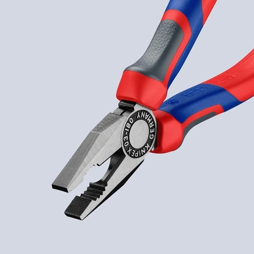KNIPEX Kombizange L.180mm pol.Mehrkomp.-Hülle KNIPEX