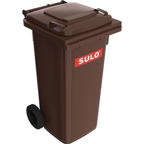 SULO Müllgroßbehälter 120l HDPE braun fahrbar,n.EN 840 SULO