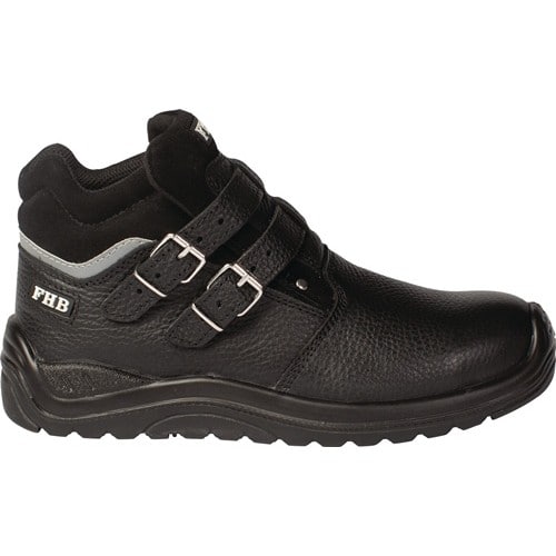 FHB Sicherheitsstiefel NORBERT Gr.46 W.11 schwarz S3 HRO Kuhleder FHB