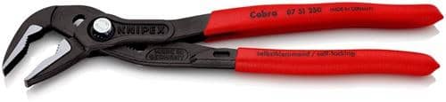 KNIPEX Wasserpumpenzange Cobra® ES L.250mm Spann-W.40mm grau atram.pol.