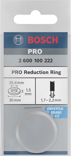 BOSCH Reduzierring für Kreissägeblätter, 30 x 25,4 x 1,5 mm