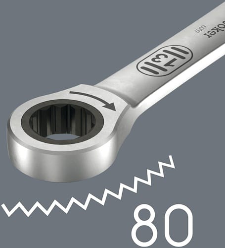 WERA Maulringratschenschlüssel 6007 Joker SW 19mm L.334mm WERA