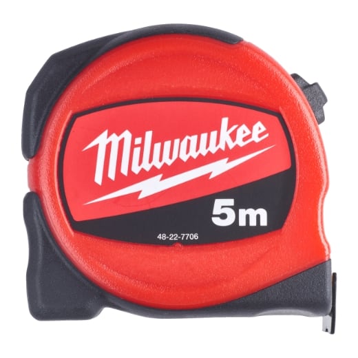 MILWAUKEE nicht-magnetisch, 25 mm breites Band Slim-Bandmaß 5 m
