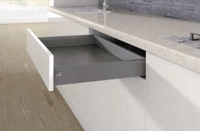 HETTICH Zarge ArciTech, 94 mm / 500 mm, anthrazit, links, 9121291