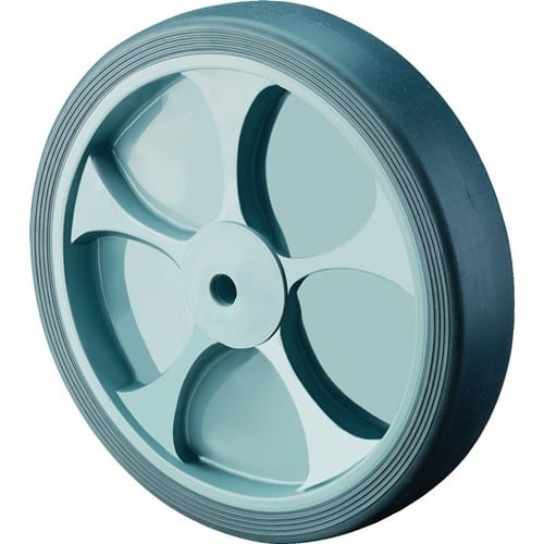 BS ROLLEN Ersatzrad D.125mm Trgf.120kg Gum.grau Achs-D.15mm Nabenl.50mm BS ROLLEN