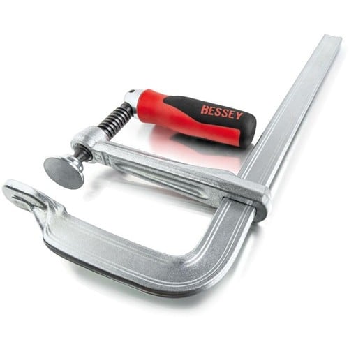 BESSEY Ganzstahlschraubzwinge GZ-KG Spann-W.400mm A.120mm 2-K-Klappgriff BESSEY