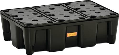 Auffangwanne Polyethylen mit PE-Rost CEMO