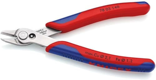 KNIPEX Elektronikseitenschneider Super-Knips® INOX L.140mm Facette nein pol.