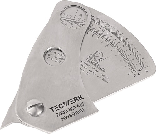 TECWERK Schweißnahtspeziallehre Ablesegenauigkeit 0,1mm TECWERK