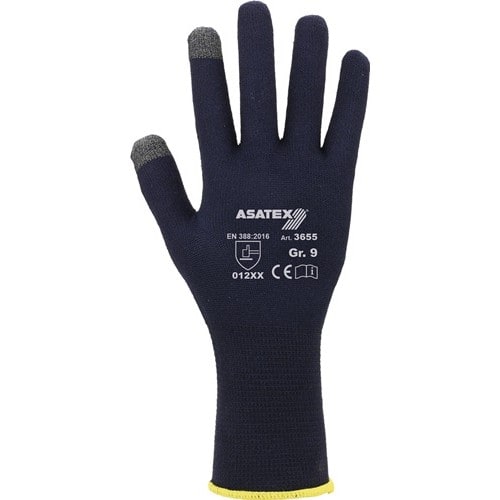 ASATEX Feinstrickhandschuhe f.Smartphones u.Touchscreens Gr.8 dunkelblau