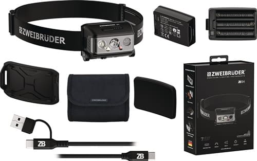 ZWEIBRÜDER LED-Stirnleuchte ZB5H 3,7V 2000 mAh Li-Po 2000 mAh ZWEIBRÜDER
