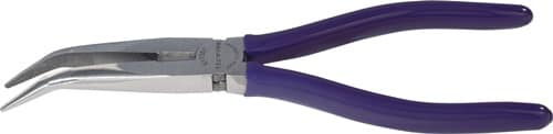 Flachrundzange L.200mm pol.40Grad gew.Ku.-Überzug TECWERK
