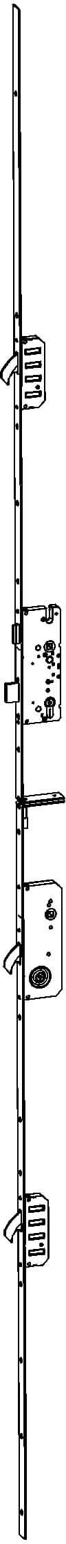 WINKHAUS Mehrfachverriegelung T-LB GRT. FG 25360-2 L01/50 92/8 M2 RSMC,