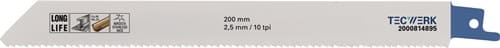 TECWERK Säbelsägeblatt L.200mm B.19mm TPI 10 2,5mm 5 St./Karte TW