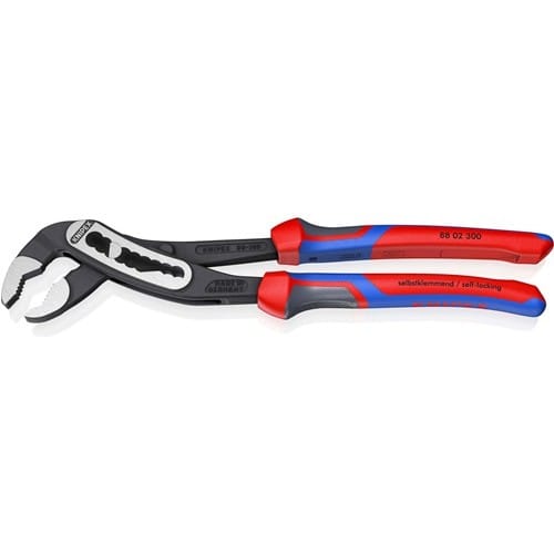 KNIPEX Wasserpumpenzange Alligator® L.300mm Spann-W.60mm pol.Mehrkomp.-Hüllen KNIPEX