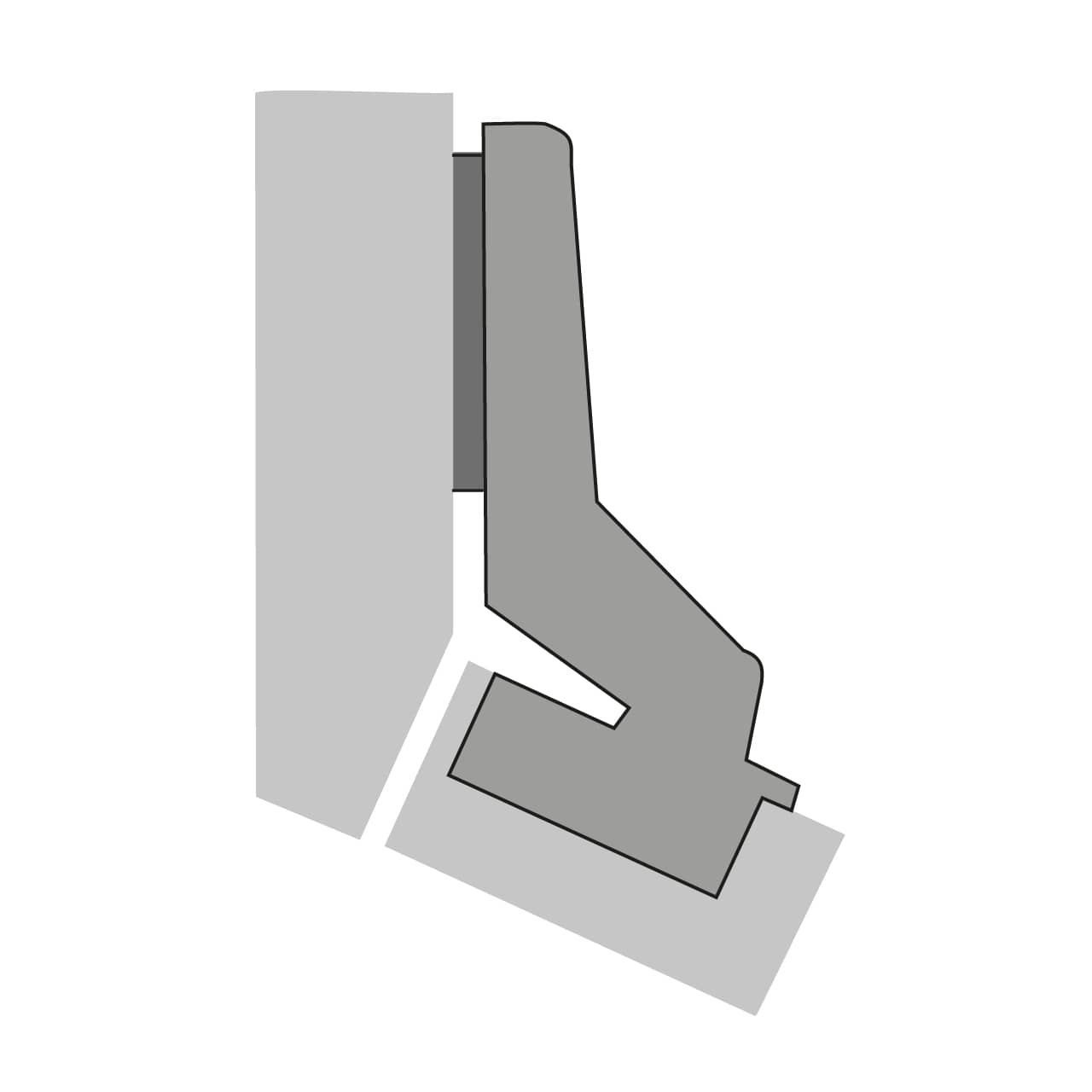HETTICH Intermat Winkelscharnier W20 (Intermat 9936 W20), 77645