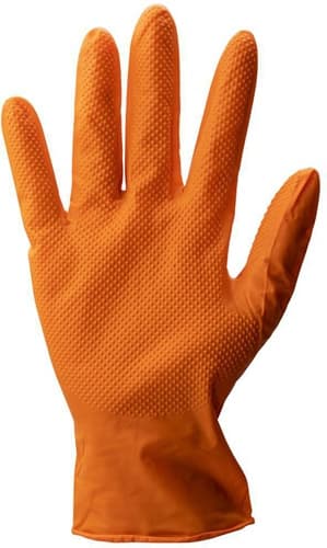 STRONGHAND Einw.-Handsch.Grip Orange Gr.11 orange Nitril 50 St./Box