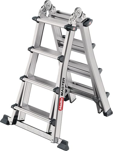 HAILO Vielzweckleiter Master M100 Alu.Sprossen 4x4 gekl.H270xB580xT270mm HAILO