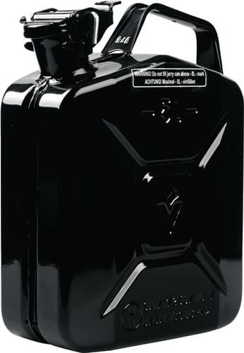 VALPRO Kraftstoffkanister 5l Schwarz RAL 9005 Stahlbl.0,9mm L230xB120xH310mm VALPRO
