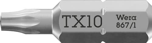 WERA Bit 867/1 1/4 Zoll T 10 L.25mm WERA