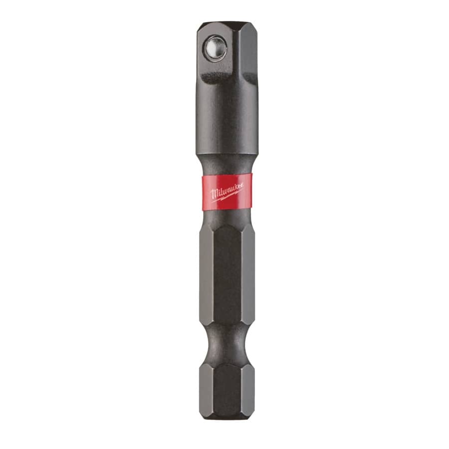 MILWAUKEE 1/4" Sechskant auf 1/4" Vierkant Steckschlüsseleinsatz SHOCKWAVE 50 mm