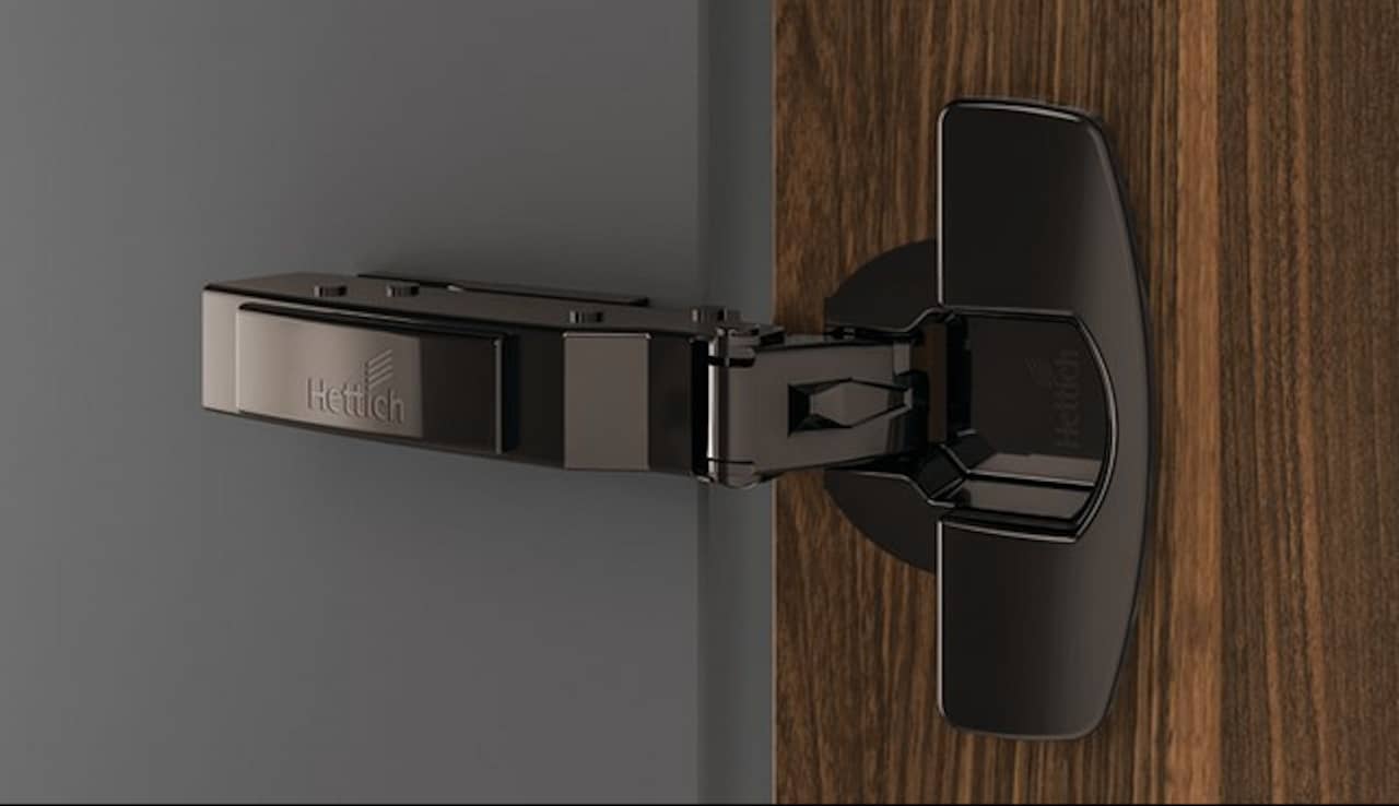 HETTICH Sensys 110°-Scharnier ohne Schließautomatik (Sensys 8675), obsidianschwarz, 9091742