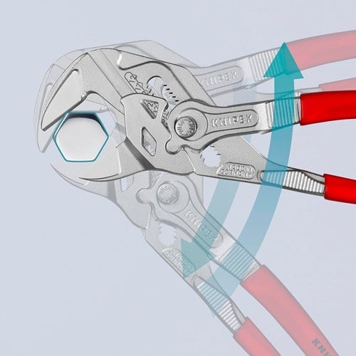 KNIPEX Zangenschlüssel L.250mm Spann-W.52mm verchr.Ku.-Überzug KNIPEX