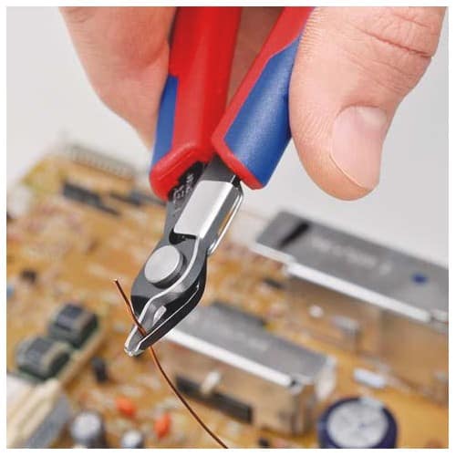 KNIPEX Elektronik-Seitenschneider Super-Knips® L.125mm Form7 Spezialwerkzeugstahl brün.