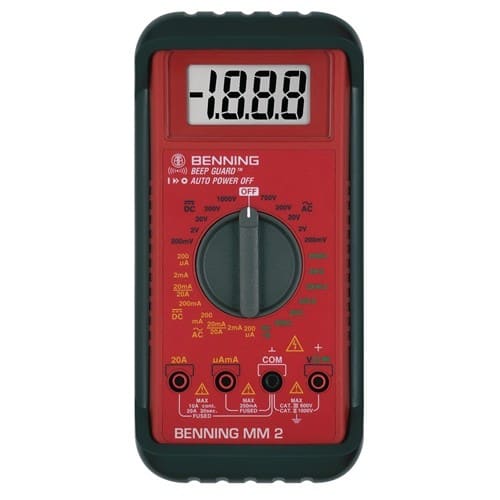 BENNING Multimeter MM 2 0,1 mV – 600V AC/DC RMS BENNING