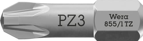 WERA Bit 855/1 TZ 1/4 Zoll PZD 3 L.25mm Torsionszone,zähh.WERA