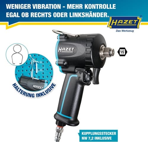 HAZET Druckluftschlagschrauber 9012M-1 12,5mm (1/2Zoll) A4-kt.678 Nm HAZET