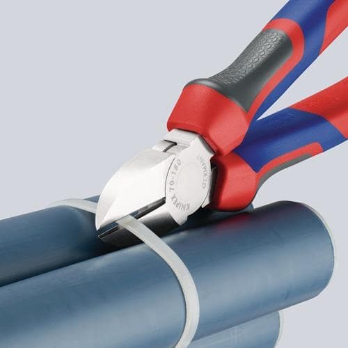 KNIPEX Seitenschneider L.180mm Kopf pol.Comfort-Griffe max.2,5mm KNIPEX