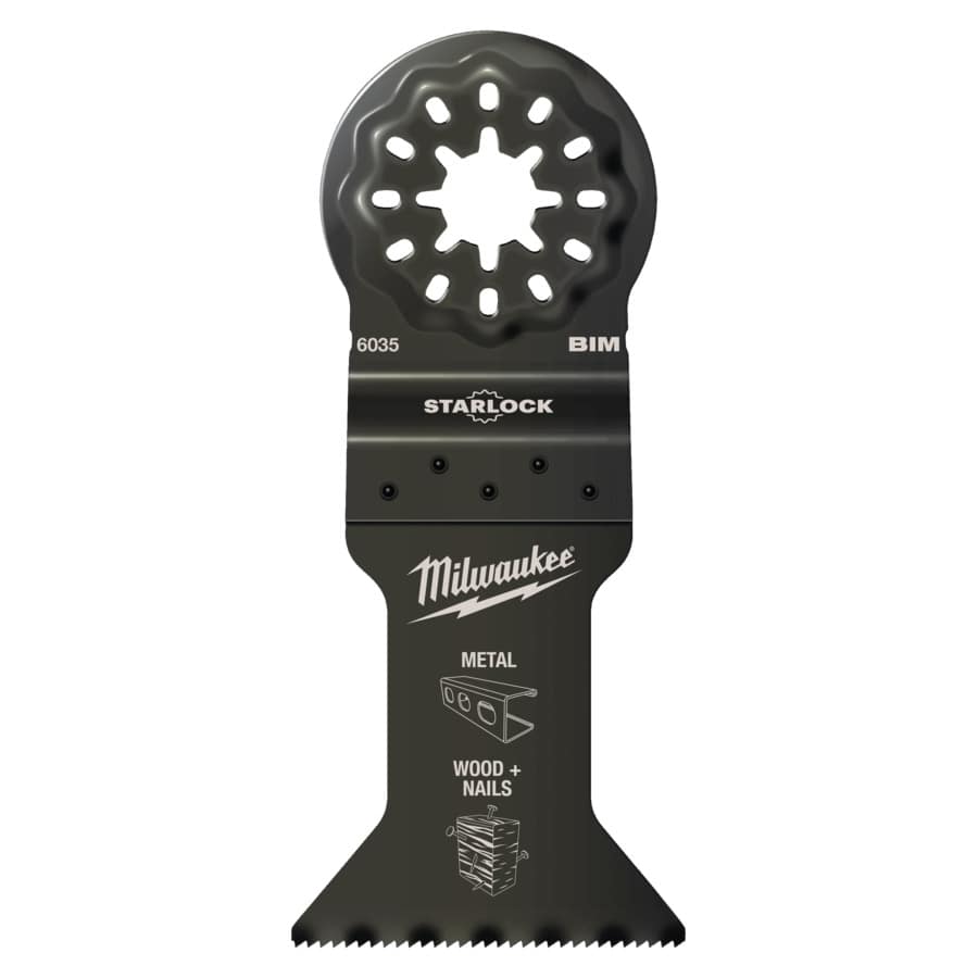 MILWAUKEE 43 x 47 mm Multitool Starlock Bi-Metall Tauchsägeblatt Multimaterial
