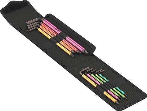 WERA Winkelschraubendrehersatz Bicycle Set 4 9-tlg.Textiltasche SW 2-8mm T10/T25 WERA