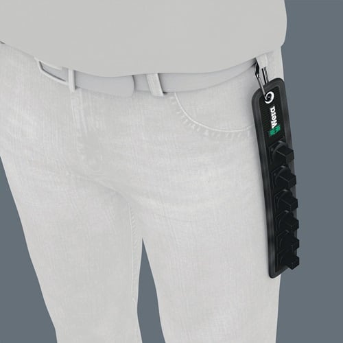 WERA Textilgurt Belt C 6teilig L275xB45mm m.Klettstreifen f.1/2Zoll Nüsse Wera