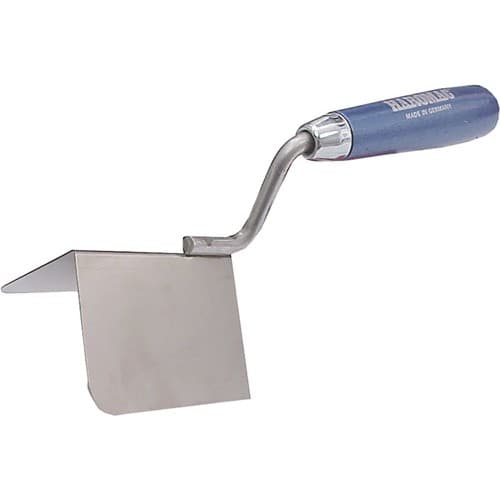 HAROMAC Außeneckenkelle B.80mm ergonomischer Buchenholzgriff rostfr.VA 90Grad HAROMAC